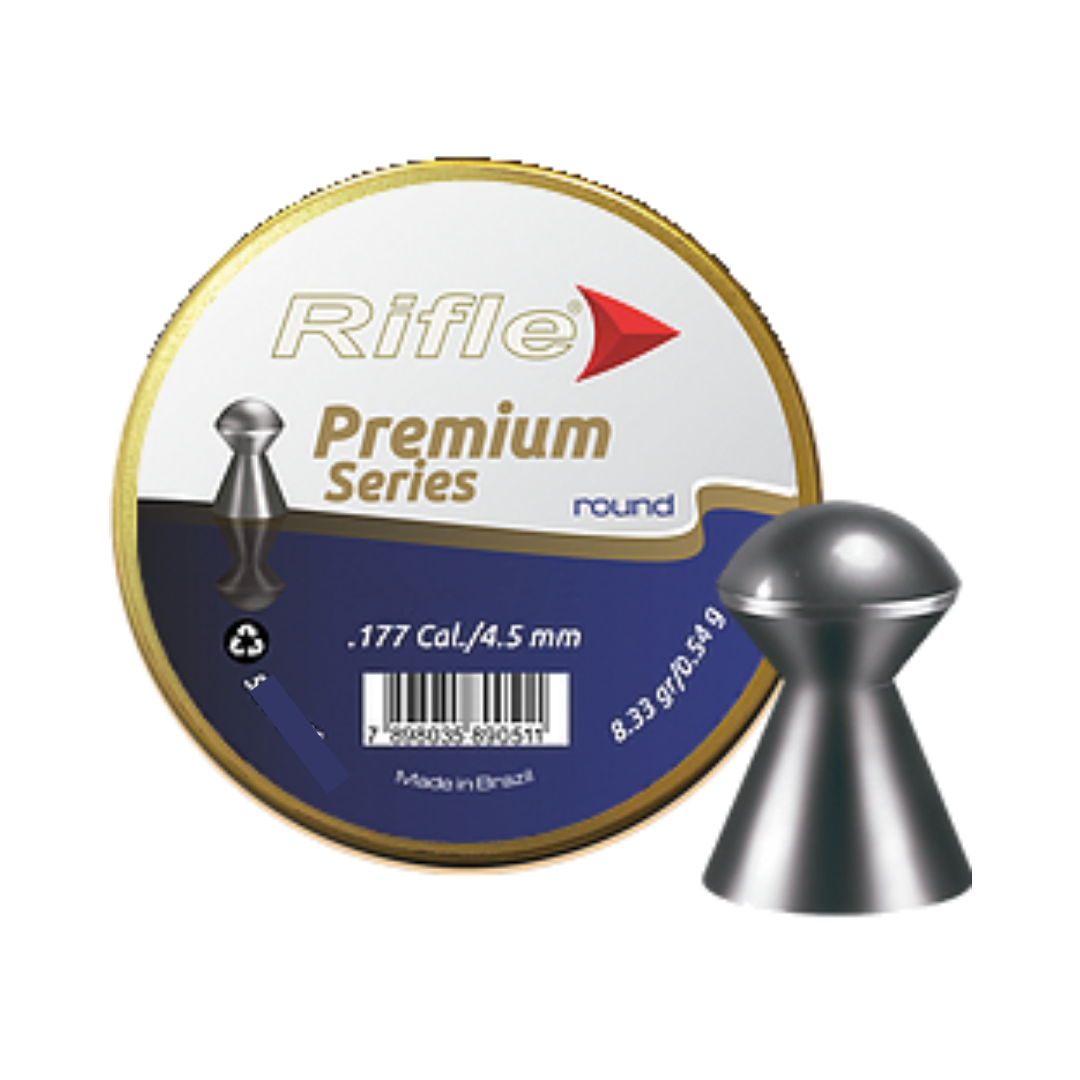 RIFLE PREMIUM SERIES ROUNDHEAD PELLET 0.177cal (8.33 gr/ 0.54g) | KoviBazaar.