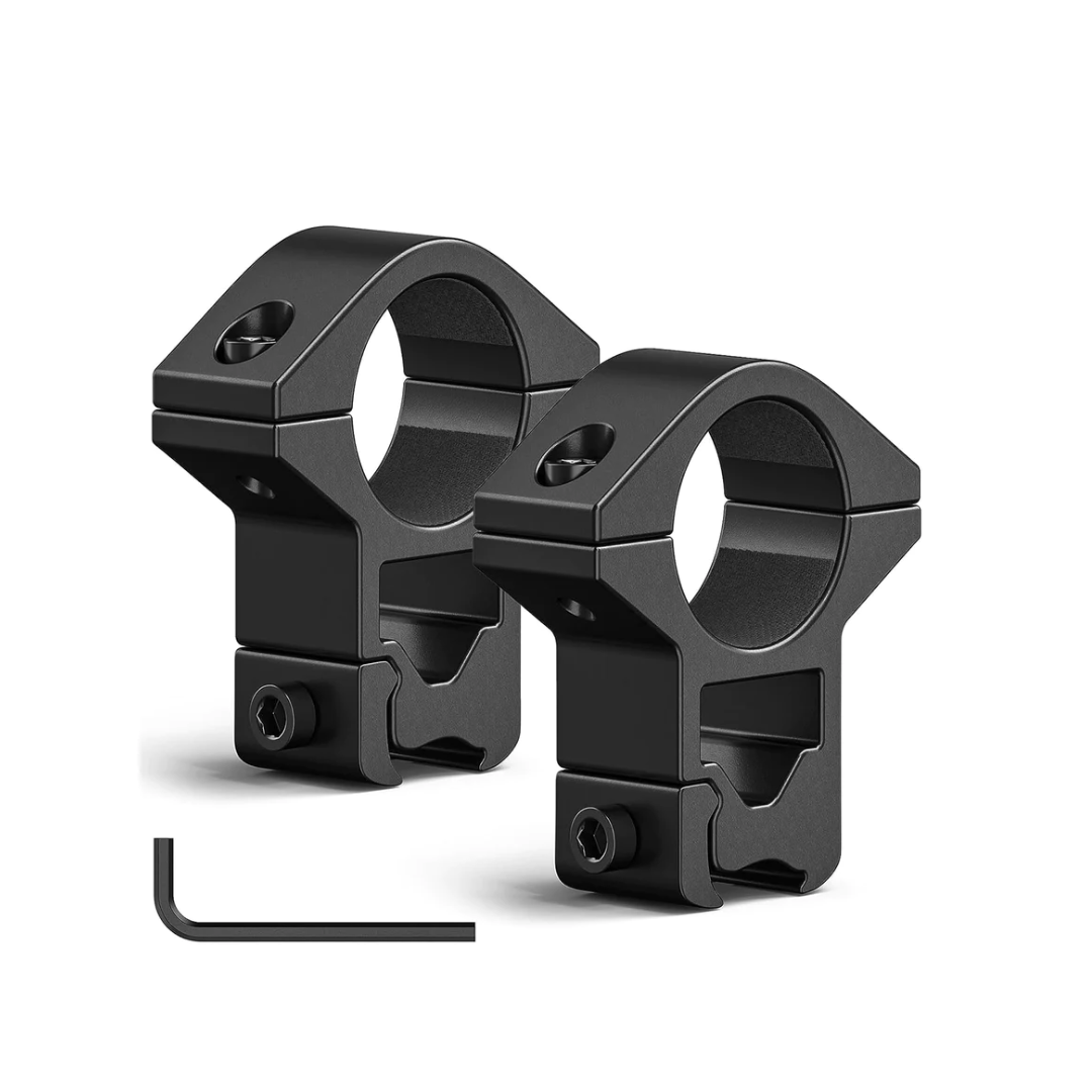 High Profile See-Through Rifle Scope Ring fits 25.4mm ( 2 Screw Mount)