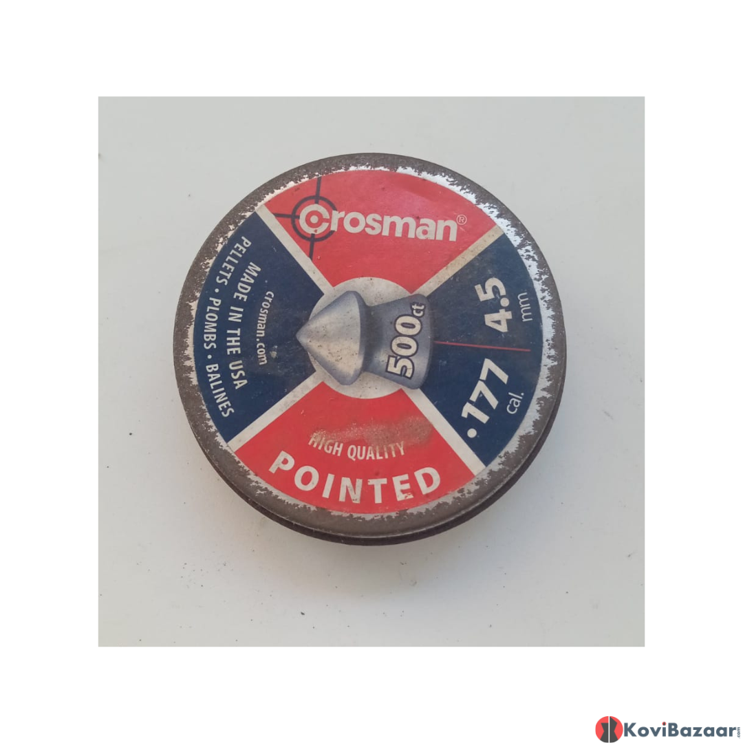 Crosman Pellets Pointed (0.177Cal/4.5mm) 7.4grains (500 Pellets/Tin)  [B-Stock]