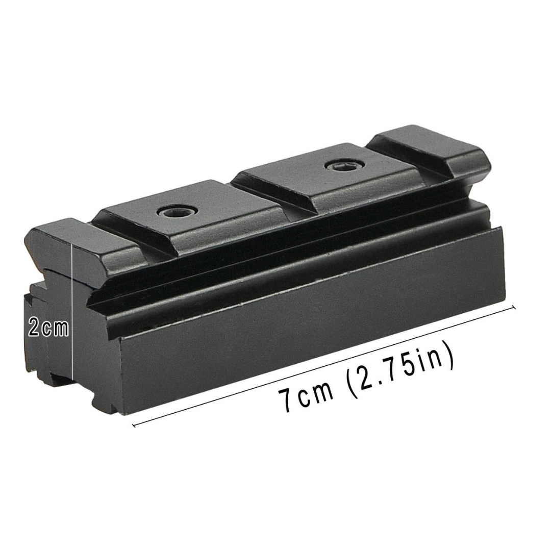 Mount Base  Rail Convert Adapter  Short Mount (11mm to 20mm)