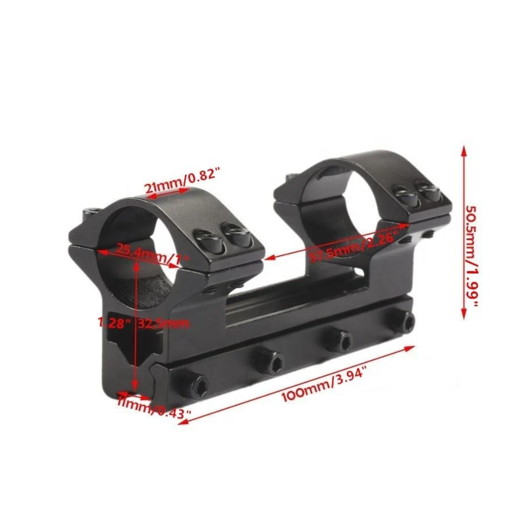 1 piece Scope Mount (25.4mm \ 11mm dovetail) Low Scope Mount