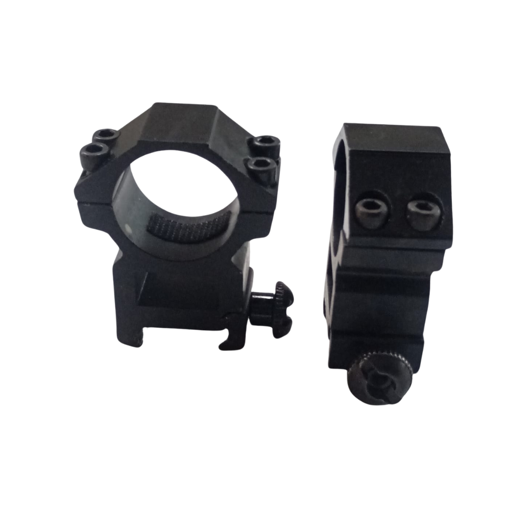 High Profile 25.4mm Weaver Mount Rings