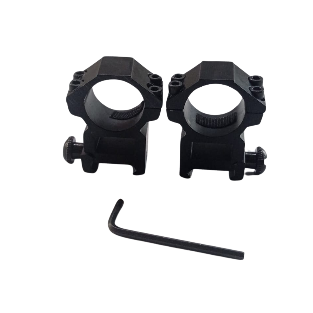 High Profile 25.4mm Weaver Mount Rings