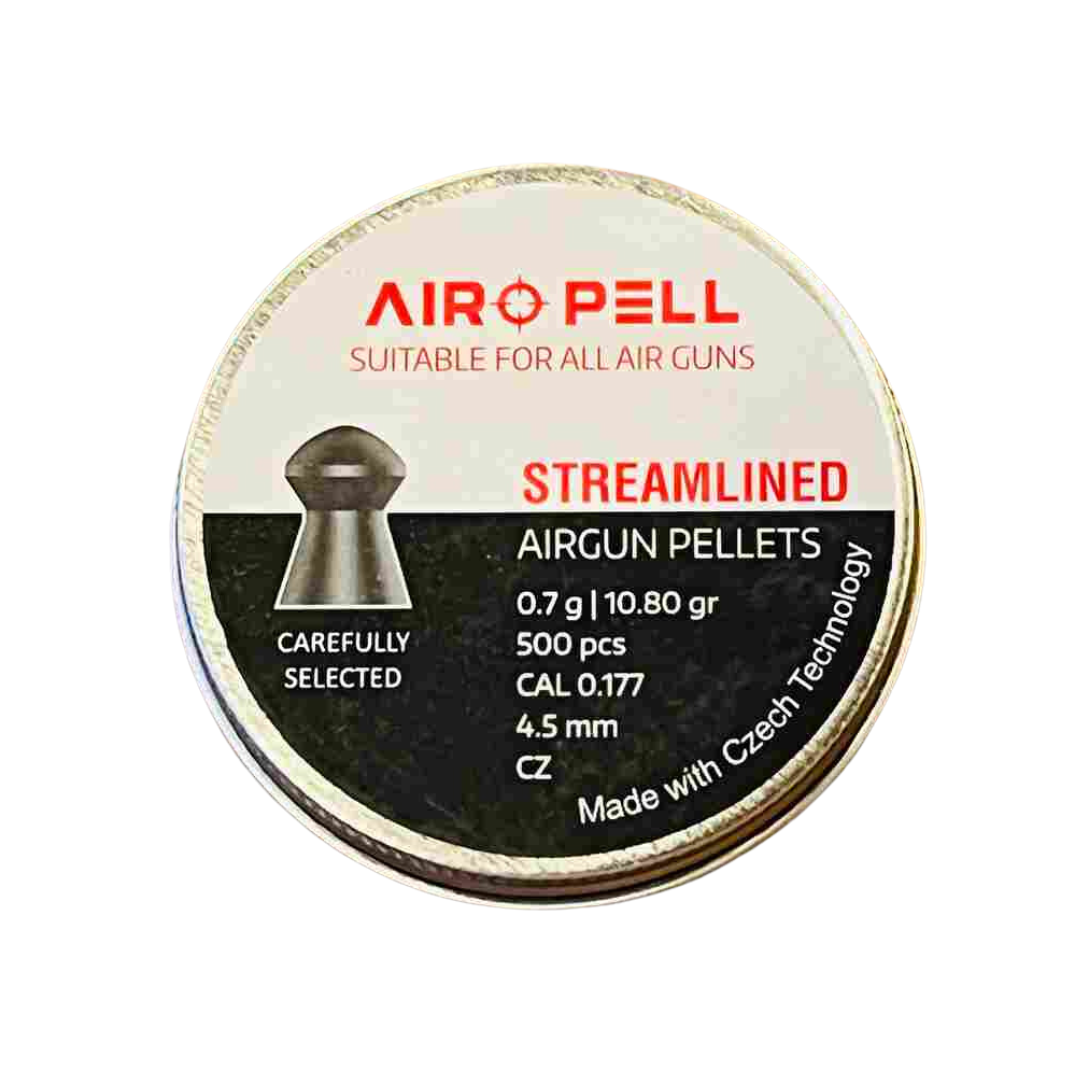 AIRO-PELL STREAMLINED 9.72gr/ 0.63g /  10.80gr / 0.7g Airgun pellets