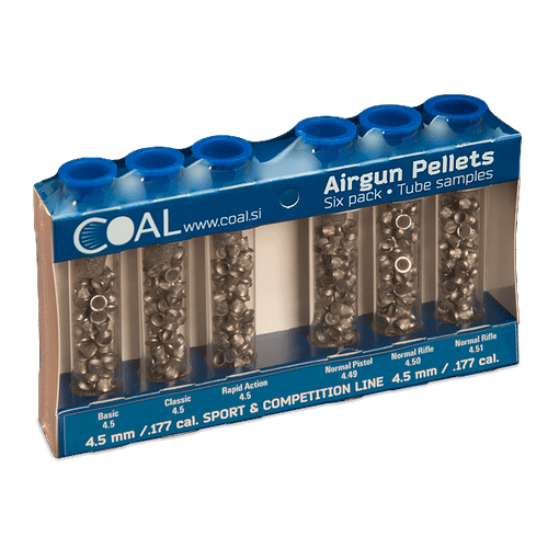 Coal 6 pack sampler 0.177cal(4.5mm) Sport Airgun Pellets - KoviBazaar