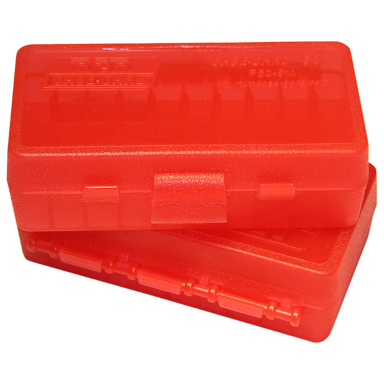 MTM Handgun Ammo Boxes - Case-Gard P50-9M | KoviBazaar.