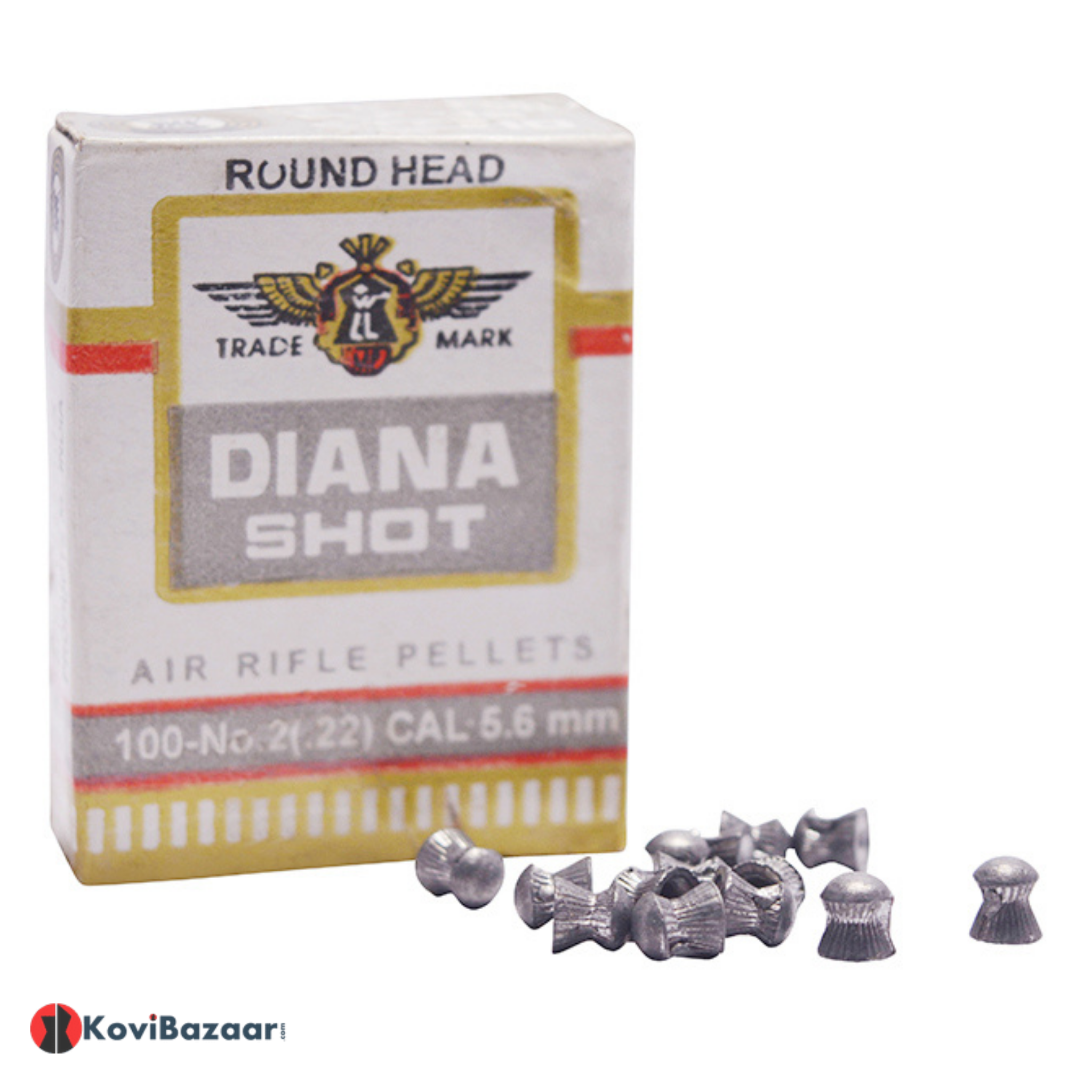 Diana Shot Round Head (0.22cal/5.5mm) [3 Pack Combo] | KoviBazaar.