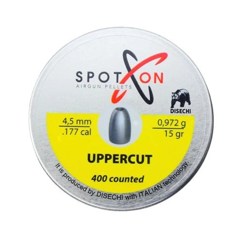 SPOTON UPPERCUT 0.177cal 4.5mm 15grain Air gun pellets