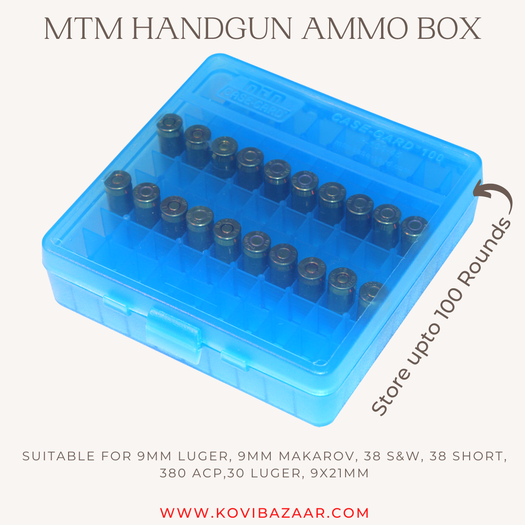 MTM Handgun Ammo Boxes - Case-gard P-100-9-24